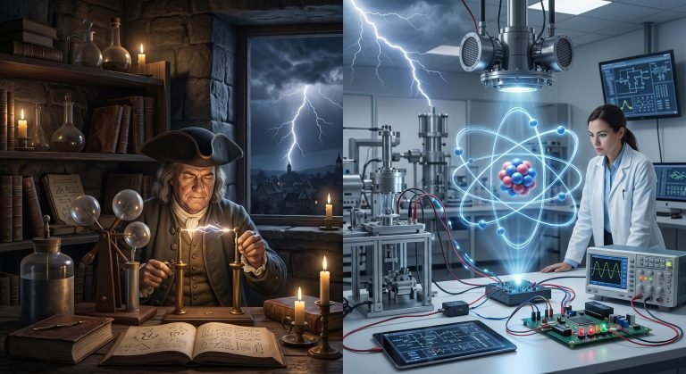 Elektros prigimtis nuo paslapties prie modelio